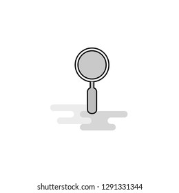 Search  Web Icon. Flat Line Filled Gray Icon Vector