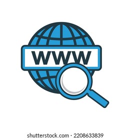 search web icon , network icon
