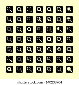 Search web icon set