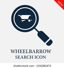 search Wheelbarrow icon. Editable search Wheelbarrow icon for web or mobile.