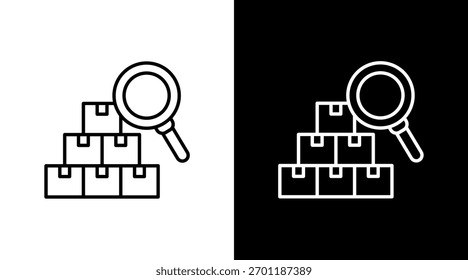 Diseño de conjunto de iconos blancos de Búsqueda