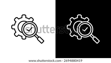 Search White Icon Set Design
