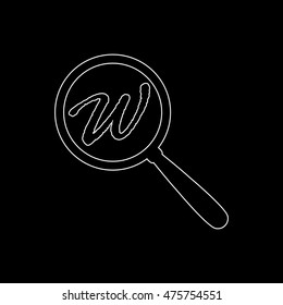 Search  - white vector icon