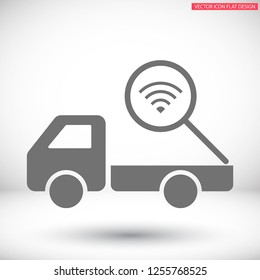 Search Wi fi icon vector