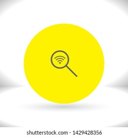 Search Wi fi icon vector . Lorem Ipsum Illustration design
