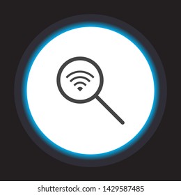 Search Wi fi icon vector . Lorem Ipsum Illustration design