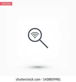 Search Wi fi icon vector . Lorem Ipsum Illustration design