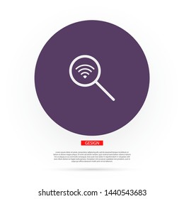 Search Wi fi icon vector . Lorem Ipsum Illustration design