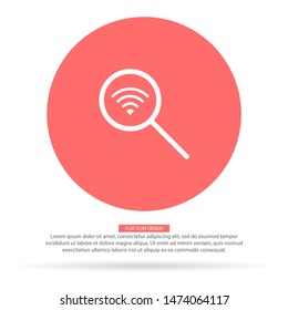 Search Wi fi icon vector . Lorem Ipsum Illustration design