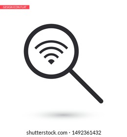 Search Wi fi icon vector . Lorem Ipsum Illustration design