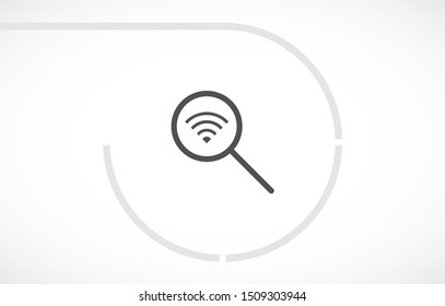 Search Wi fi icon vector . Lorem Ipsum Illustration design