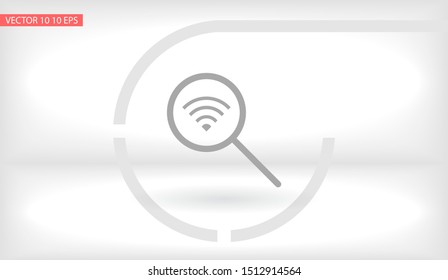 Search Wi fi icon vector . Lorem Ipsum Illustration design