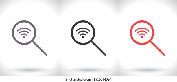 Search Wi fi icon vector . Lorem Ipsum Illustration design