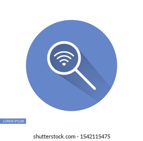 Search Wi fi icon vector . Lorem Ipsum Illustration design