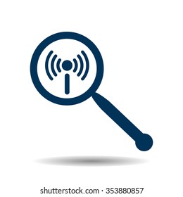 Search wifi network icon