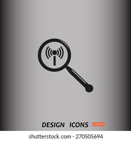 Search wi-fi network. icon. vector design