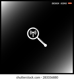 Search wi-fi network. icon. vector design