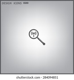 Search wi-fi network. icon. vector design