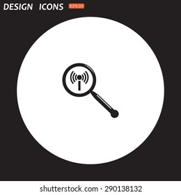 Search wi-fi network. icon. vector design