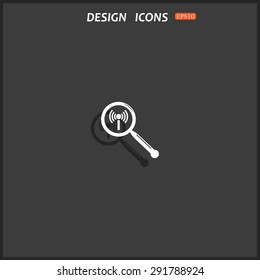 Search wi-fi network. icon. vector design