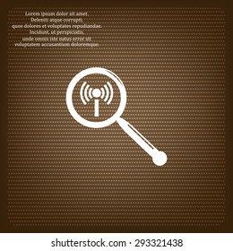 Search wi-fi network. icon. vector design