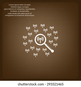 Search wi-fi network. icon. vector design
