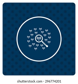 Search wi-fi network. icon. vector design