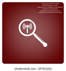 Search wi-fi network. icon. vector design