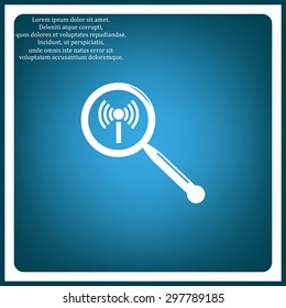Search wi-fi network. icon. vector design