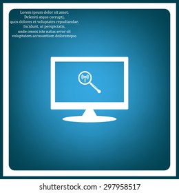 Search wi-fi network. icon. vector design