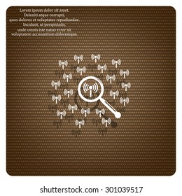Search wi-fi network. icon. vector design