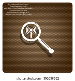 Search wi-fi network. icon. vector design