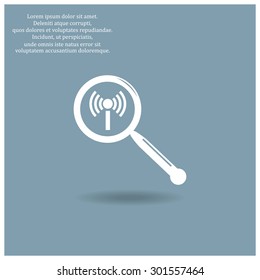 Search wi-fi network. icon. vector design