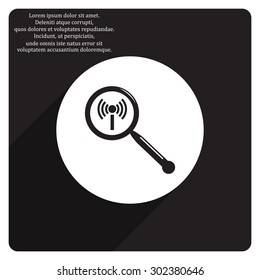 Search wi-fi network. icon. vector design