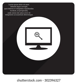 Search wi-fi network. icon. vector design