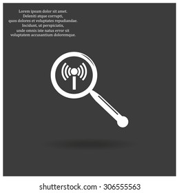 Search wi-fi network. icon. vector design