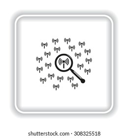 Search wi-fi network. icon. vector design