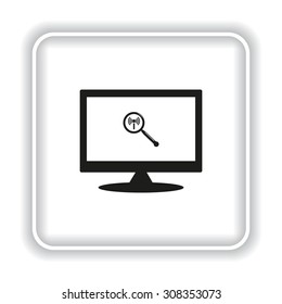 Search wi-fi network. icon. vector design