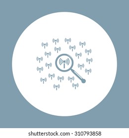 Search wi-fi network. icon. vector design