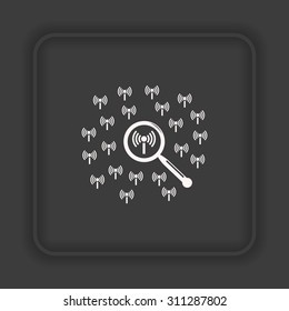 Search wi-fi network. icon. vector design