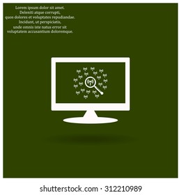 Search wi-fi network. icon. vector design