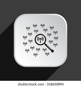 Search wi-fi network. icon. vector design