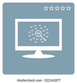 Search wi-fi network. icon. vector design