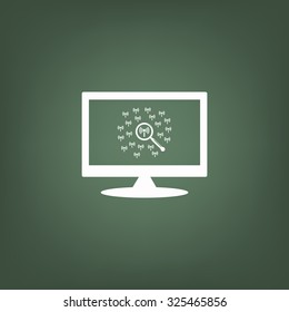 Search wi-fi network. icon. vector design