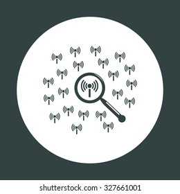 Search wi-fi network. icon. vector design