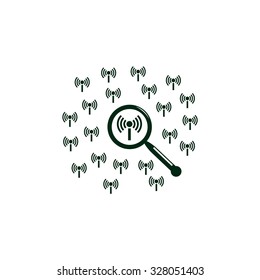 Search wi-fi network. icon. vector design