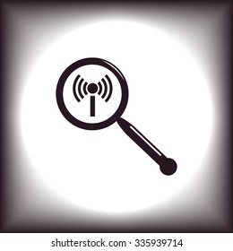 Search wi-fi network. icon. vector design