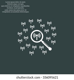 Search wi-fi network. icon. vector design