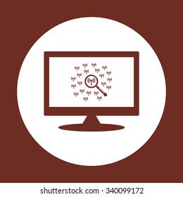 Search wi-fi network. icon. vector design