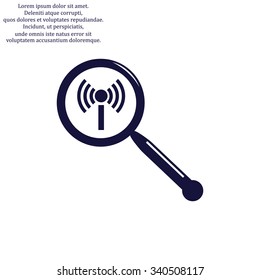 Search wi-fi network. icon. vector design